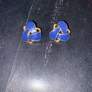 Navy blue earrings